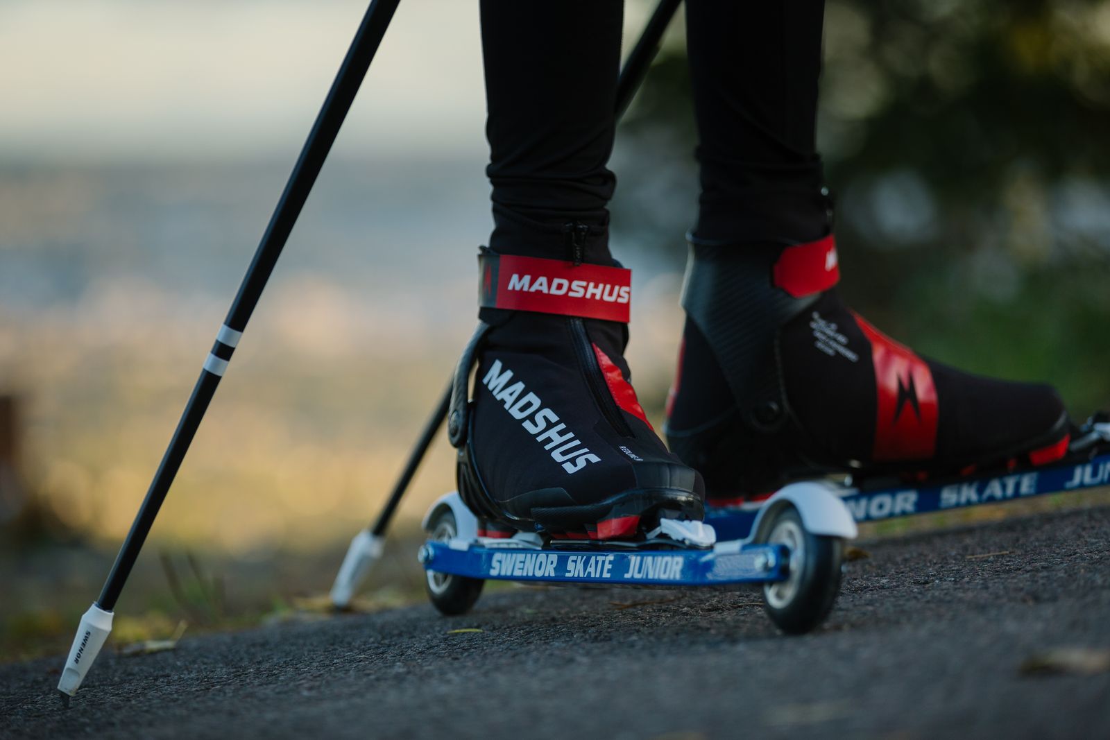 Rulleskisko på en Swenor Skate Junior